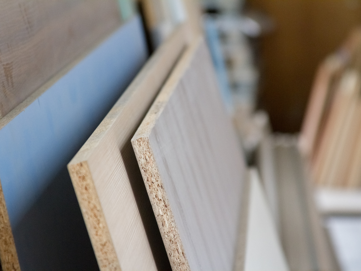 MDF panels and custom millwork applications showing smooth surfaces and various thicknesses